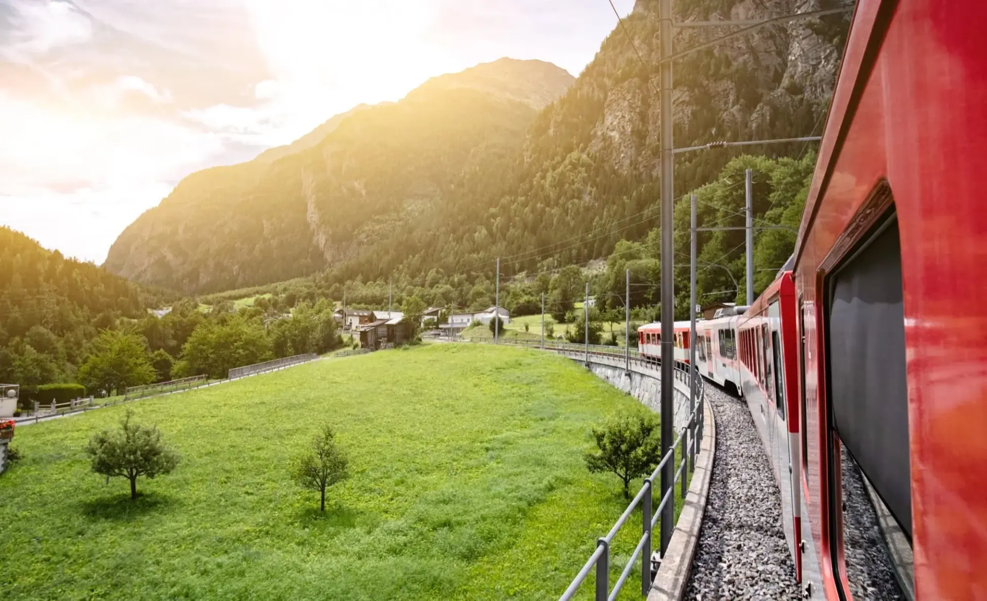 Suiza en tren